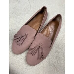 Gentle Souls Eugene Tassel Pink Loafer Flats Women's 7.5 Boho Comfort Shoes